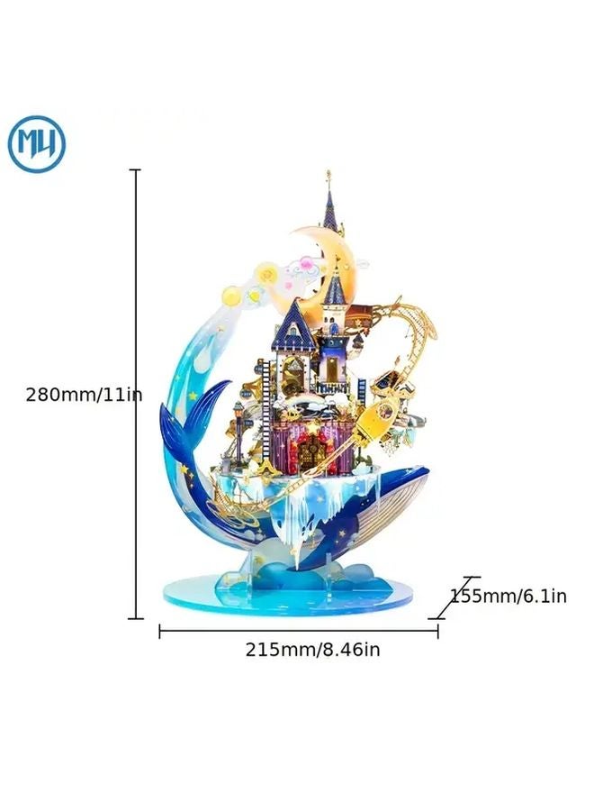 ملعب النجوم ثلاثي الأبعاد لغز معدني مجموعة نماذج افعلها بنفسك هدية عيد ميلاد للبالغين - Image 4